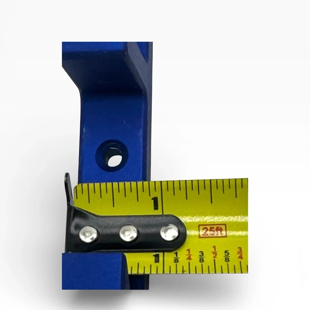 Two Wall Rack Hooks Blue Cast Iron